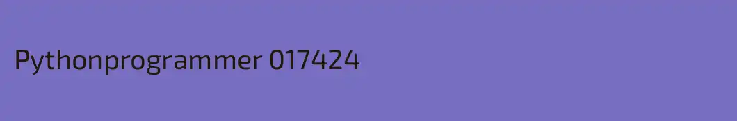 Pythonprogrammer 017424